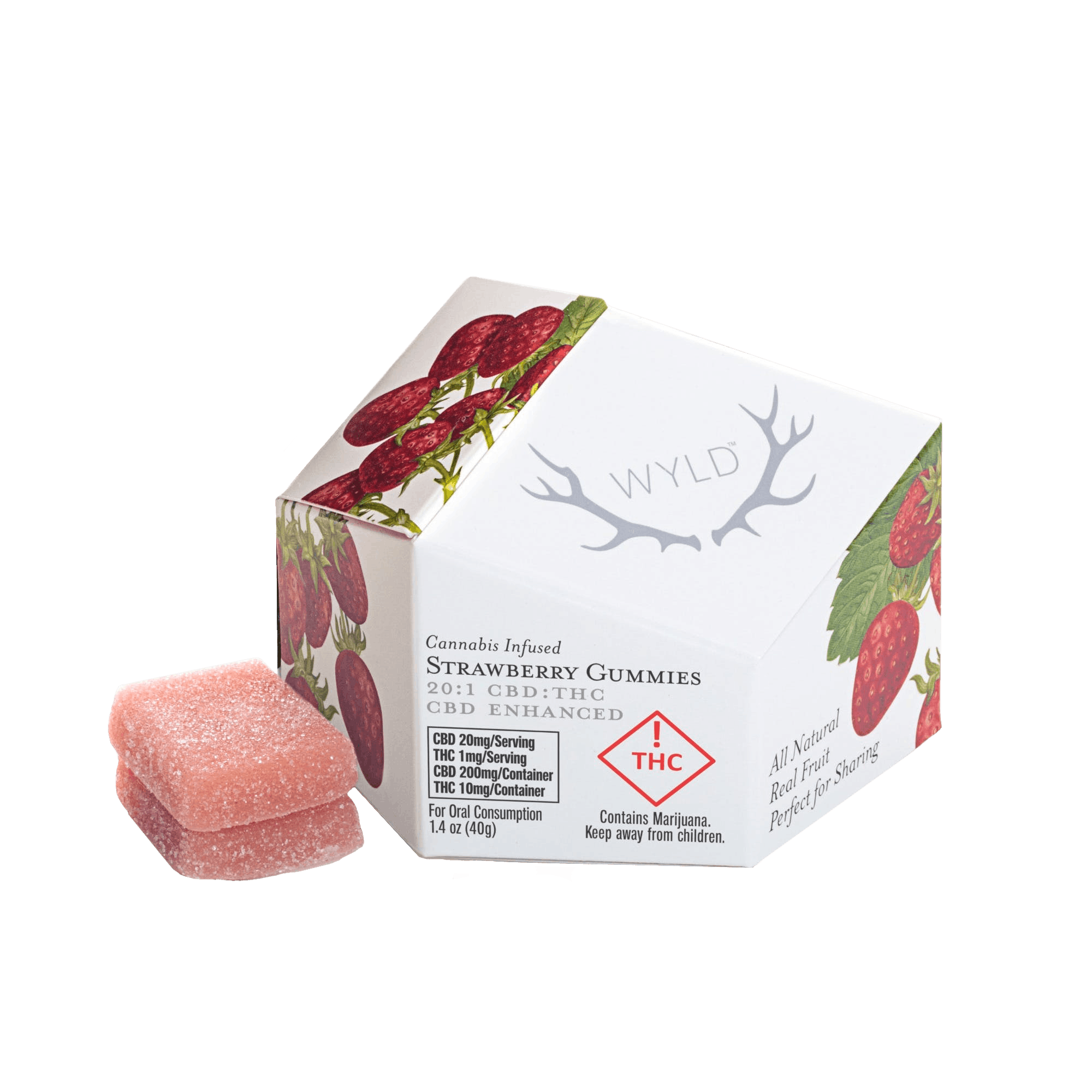 200mg THC Gummy – Strawberry 200mg THC Gummy – Strawberry